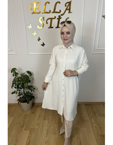 Çizgili uzun tunik